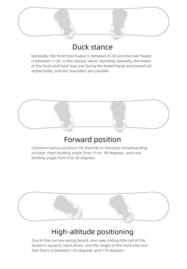Dan Hong Bindings For Men And Women, Snowboard Strap Bindings, All-Terrain Freestyle Traditional Style_voghion.com