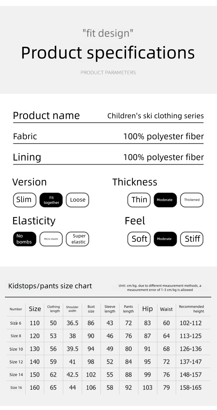 Conjunto de traje para niña, chaqueta y pantalones de esquí Bos' para exteriores, forrados con forro polar, impermeables, resistentes al viento y al agua._voghion.com