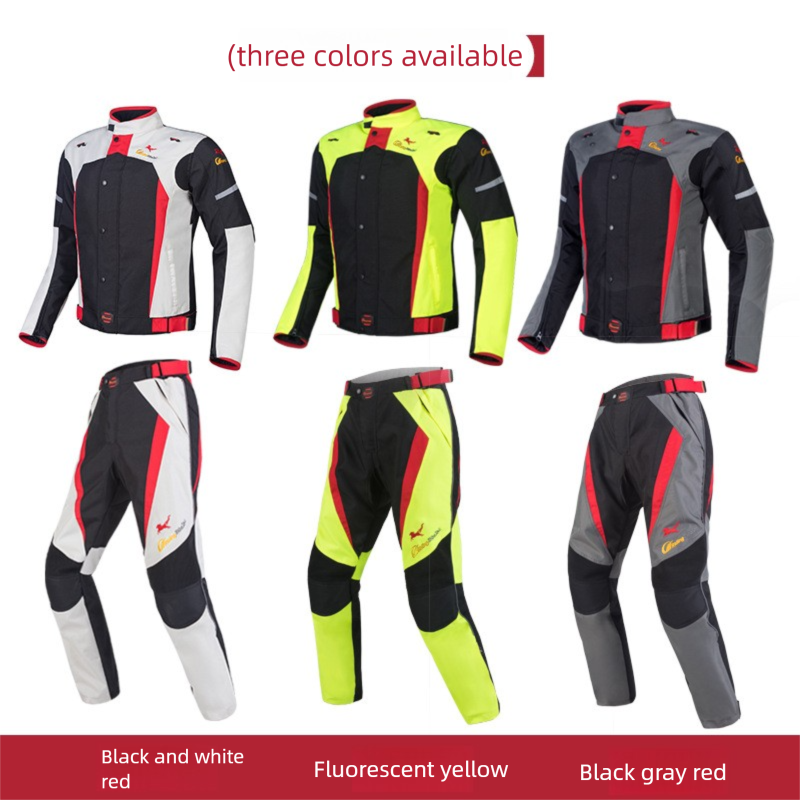 Riding Set Men, Summer Waterproof, Anti-Fall, Warm, Suitable Motorcycles And Off-Road Bikes, Four Seasons Motorcycle_voghion.com