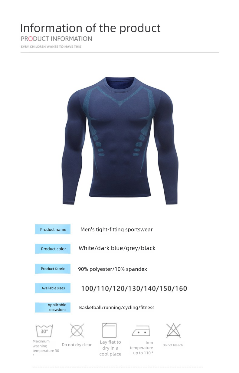 Abbigliamento caldo, strato di base foderato in pile, fitness, biancheria intima attillata ad asciugatura rapida, set da allenamento sportivo invernale da corsa_voghion.com