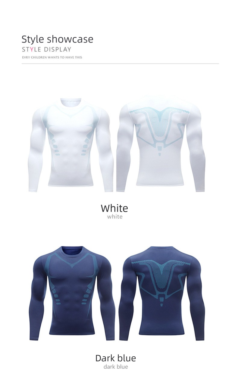 Abbigliamento caldo, strato di base foderato in pile, fitness, biancheria intima attillata ad asciugatura rapida, set da allenamento sportivo invernale da corsa_voghion.com