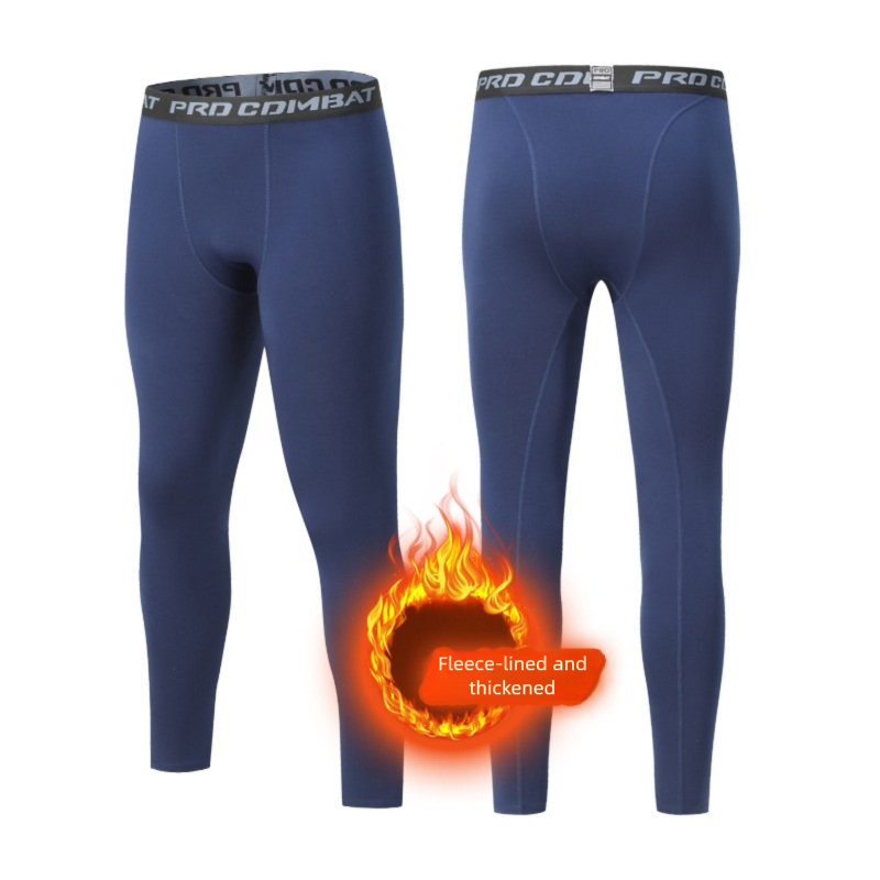 Abbigliamento caldo, strato di base foderato in pile, fitness, biancheria intima attillata ad asciugatura rapida, set da allenamento sportivo invernale da corsa_voghion.com