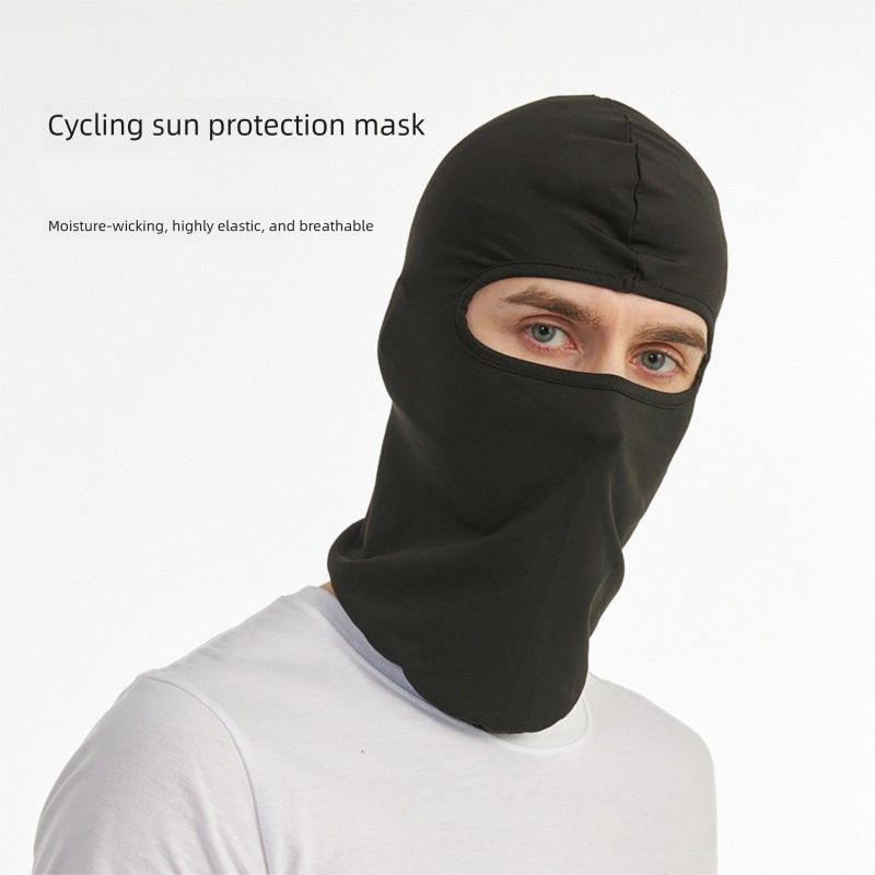 Fahrradhelm, Sonnenschutz aus Eisseide für Outdoor-Sportarten, schnelltrocknende, atmungsaktive Kappe für Damen und Herren, Motorradmaske_voghion.com