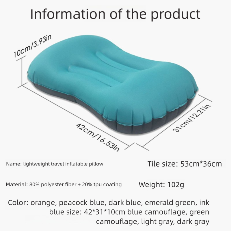 Cuscino per sedia gonfiabile per esterni, supporto per collo, poggiatesta, cuscino lombare per ufficio_voghion.com