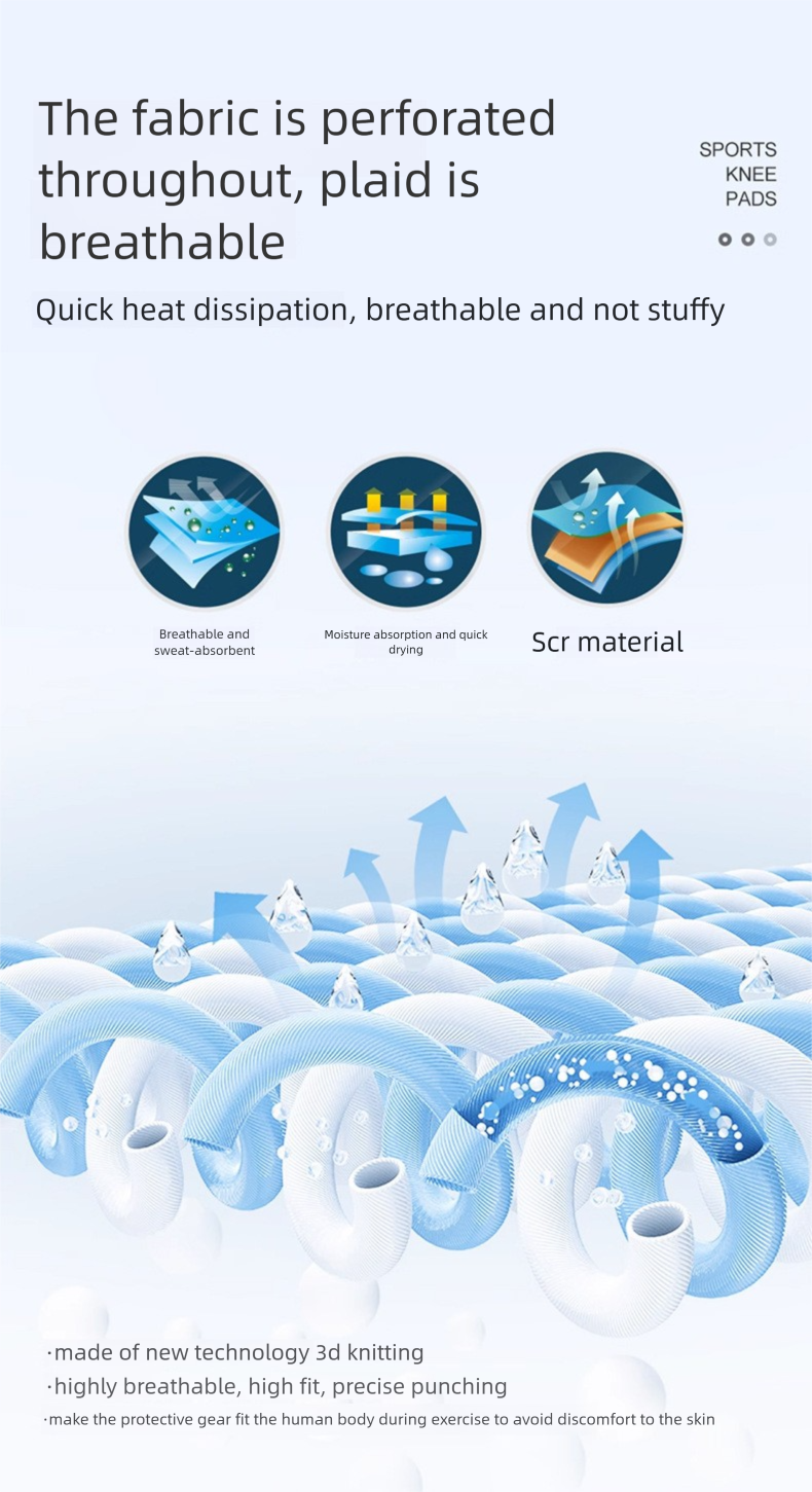 Mountaineering Compression Strap Sports Basketball Cycling Outdoor Meniscus Joint Running Breathable Knee Pads_voghion.com