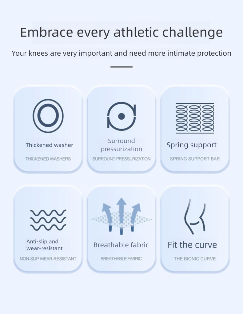 Mountaineering Compression Strap Sports Basketball Cycling Outdoor Meniscus Joint Running Breathable Knee Pads_voghion.com