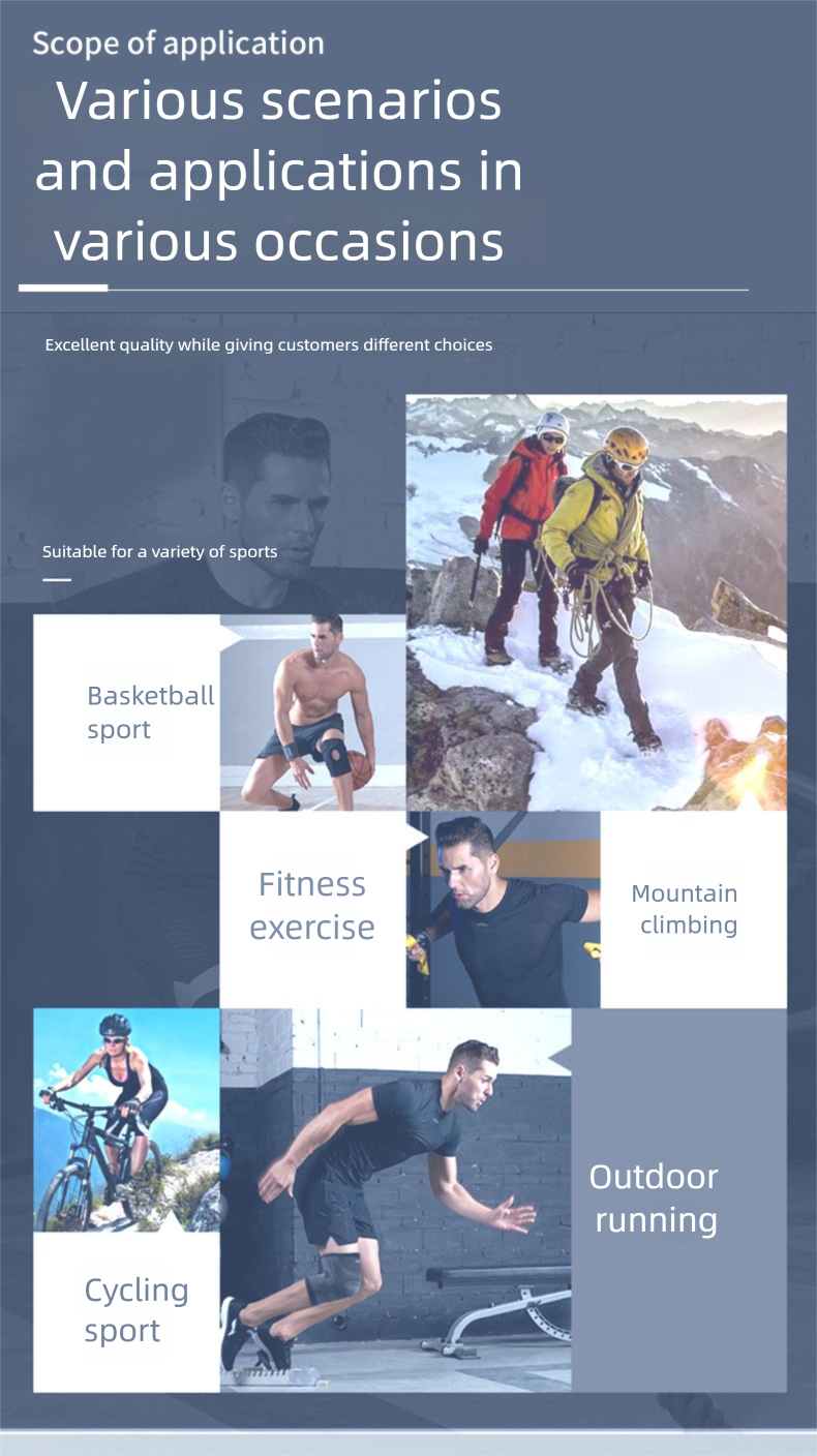 Autumn And Winter Mountaineering Knee Pads Compression Strap Basketball Cycling Outdoor Meniscus Joint Injury Prevention_voghion.com