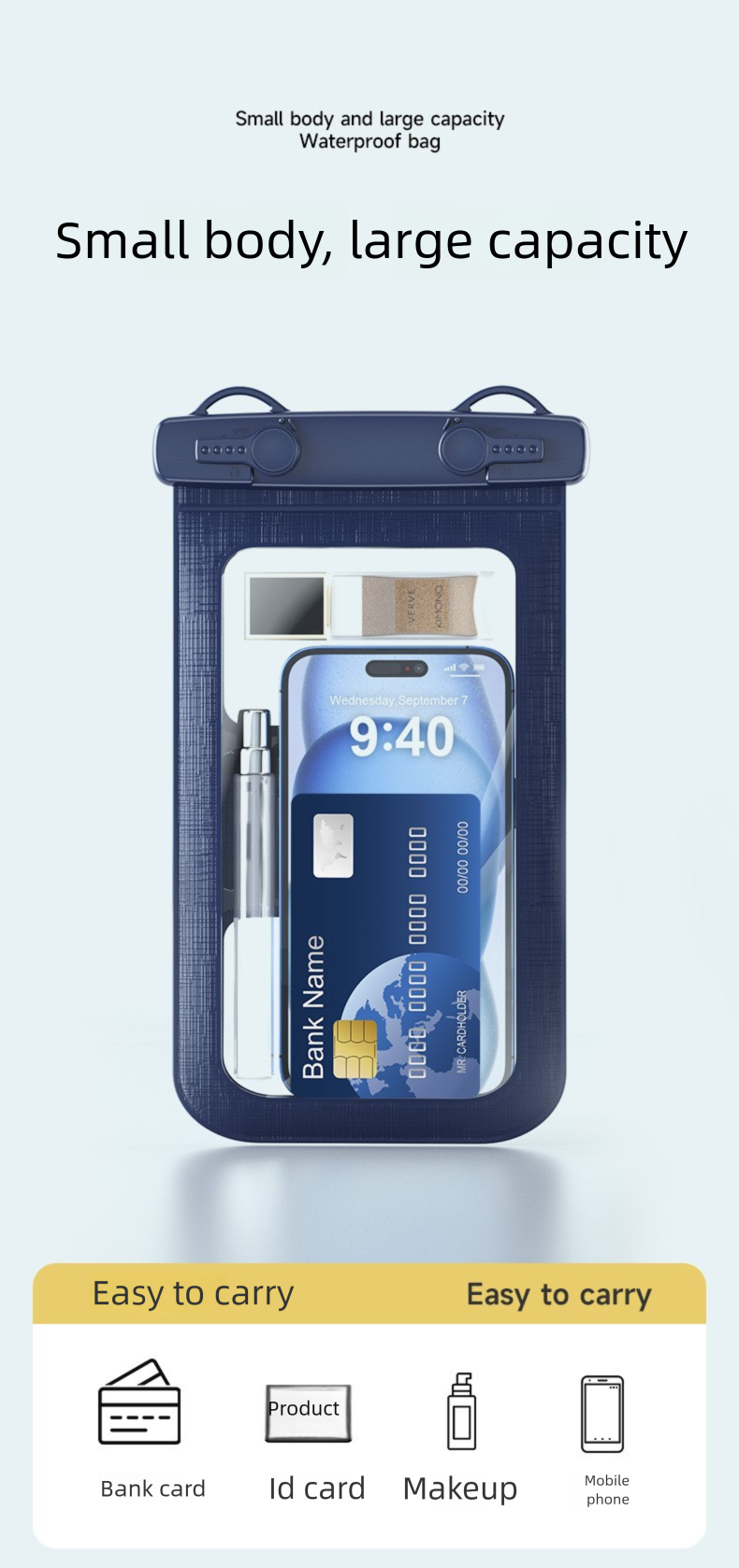 New Band Touchscreen Phone Case Sports Arm Large Capacity Outdoor Waterproof Bag_voghion.com