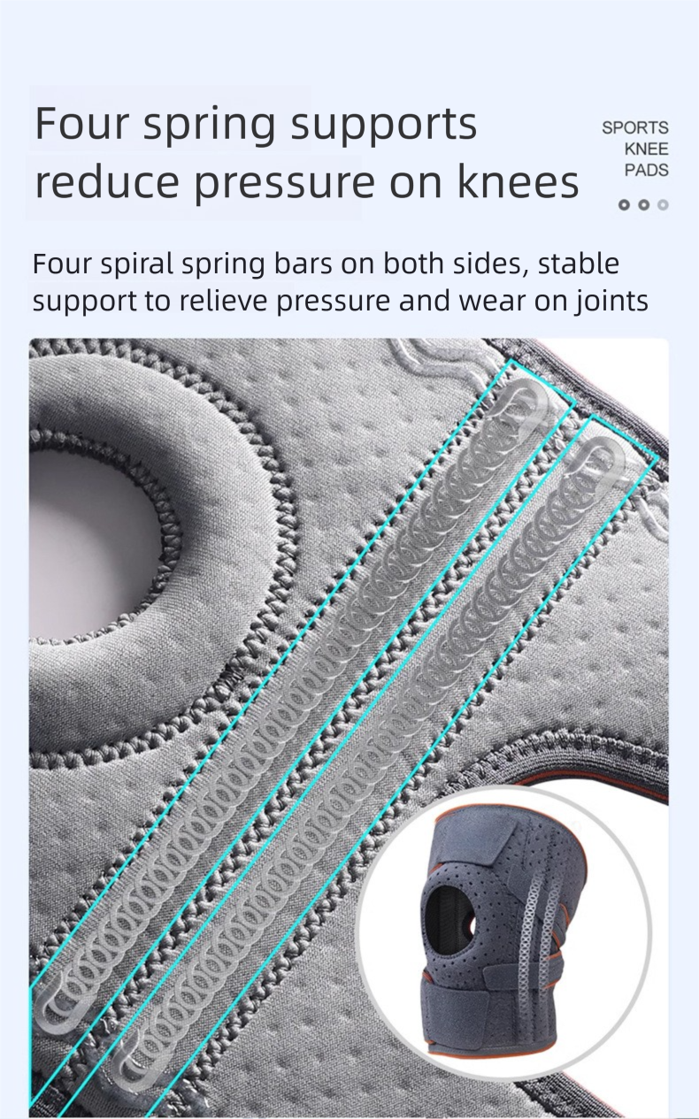 Mountaineering Compression Strap Sports Basketball Cycling Outdoor Meniscus Joint Running Breathable Knee Pads_voghion.com