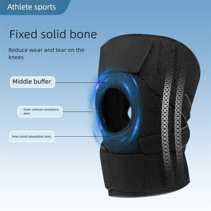 Autumn And Winter Mountaineering Knee Pads Compression Strap Basketball Cycling Outdoor Meniscus Joint Injury Prevention_voghion.com