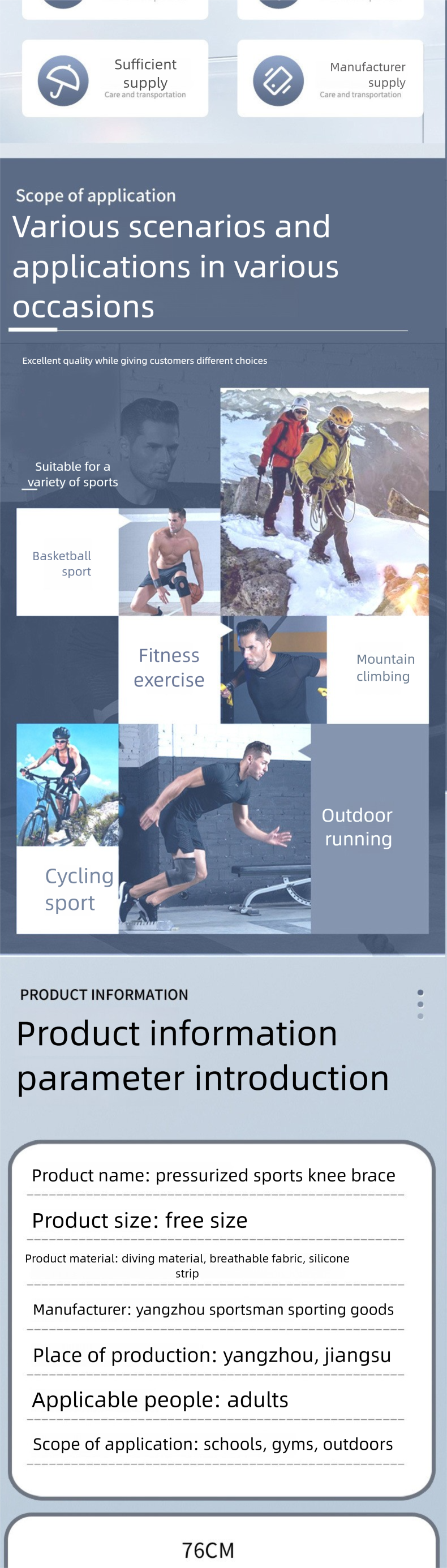 Autumn And Winter Mountaineering Knee Pads Compression Strap Basketball Cycling Outdoor Meniscus Joint Injury Prevention_voghion.com