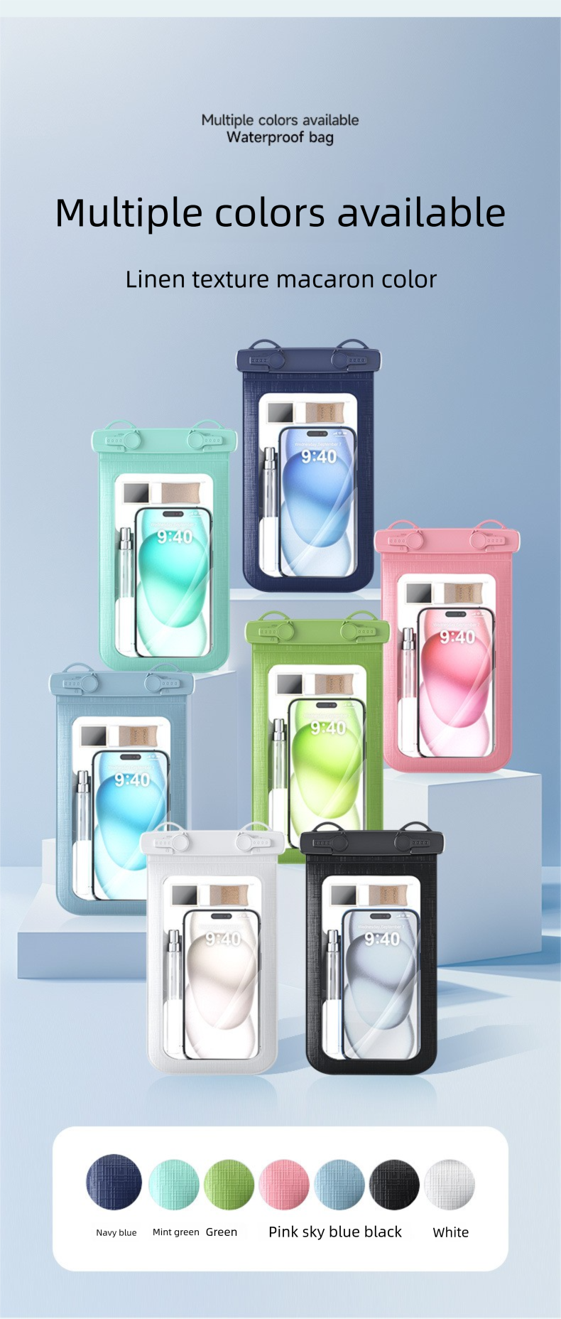 New Band Touchscreen Phone Case Sports Arm Large Capacity Outdoor Waterproof Bag_voghion.com