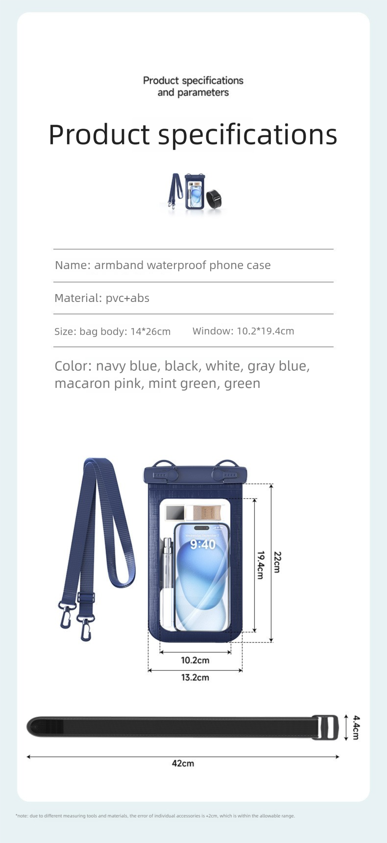 New Band Touchscreen Phone Case Sports Arm Large Capacity Outdoor Waterproof Bag_voghion.com