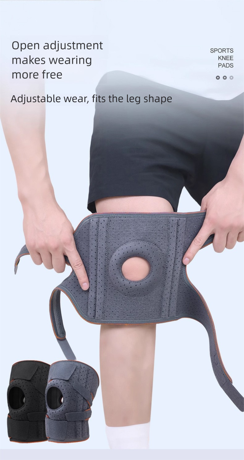 Mountaineering Compression Strap Sports Basketball Cycling Outdoor Meniscus Joint Running Breathable Knee Pads_voghion.com