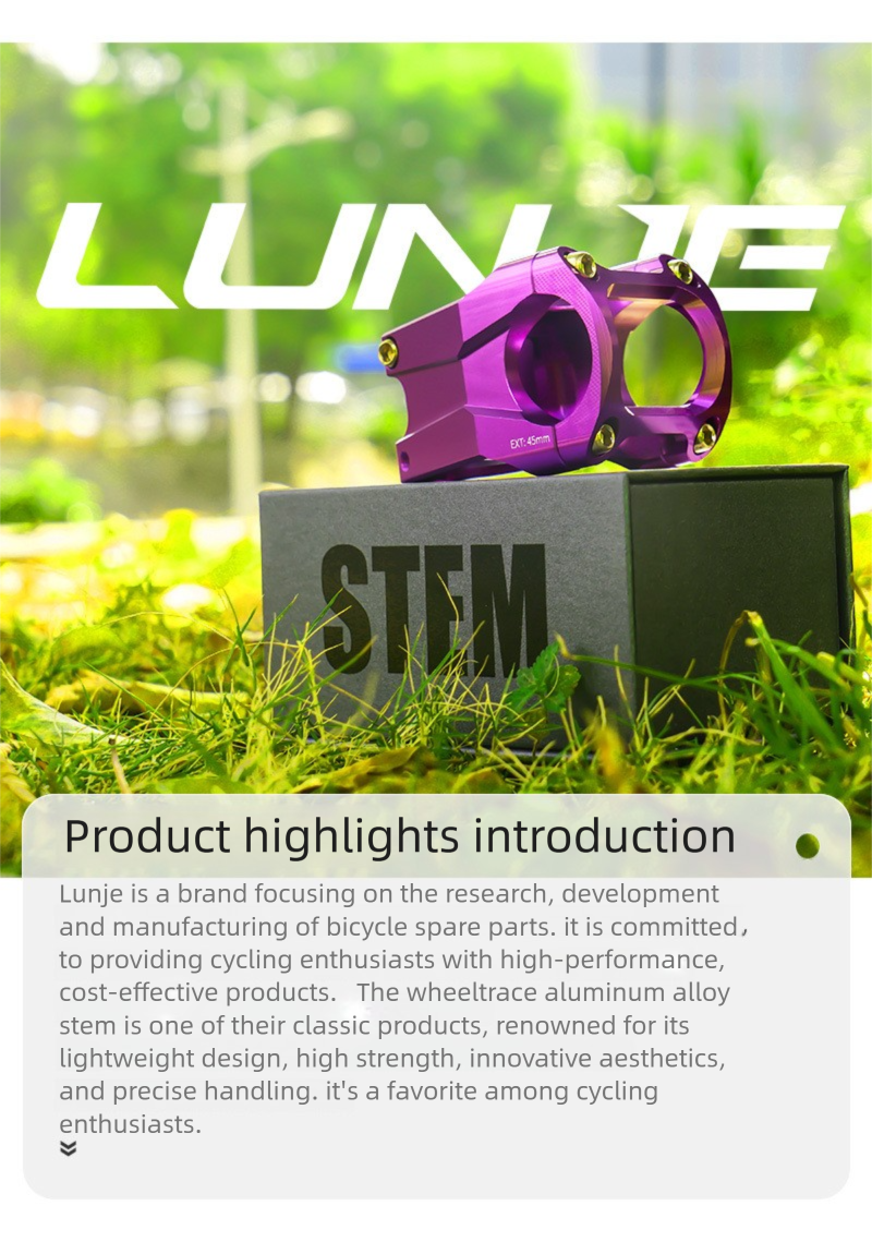 Potence courte CNC pour VTT tout-terrain 31,8/35 mm en alliage d'aluminium haute résistance pour descente_voghion.com