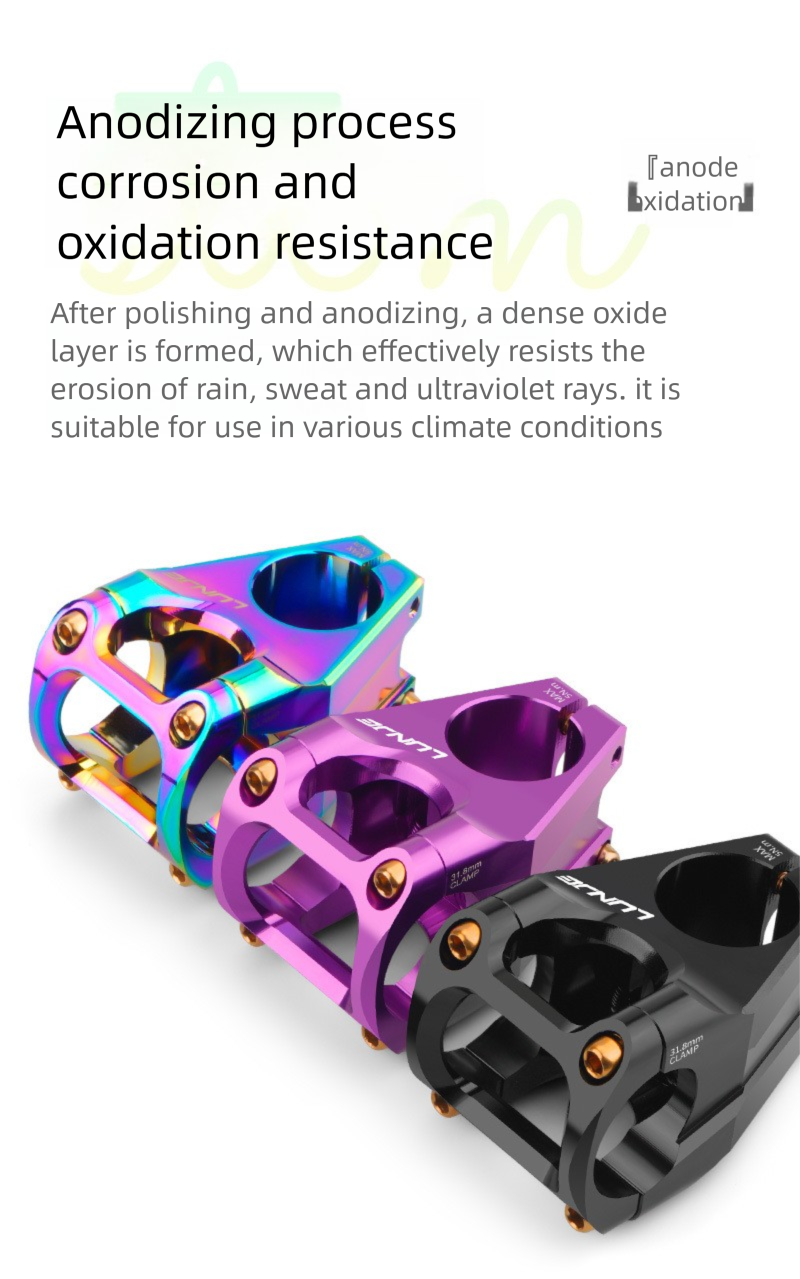 Potence courte CNC pour VTT tout-terrain 31,8/35 mm en alliage d'aluminium haute résistance pour descente_voghion.com