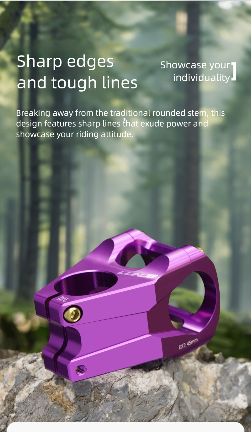 Potence courte CNC pour VTT tout-terrain 31,8/35 mm en alliage d'aluminium haute résistance pour descente_voghion.com