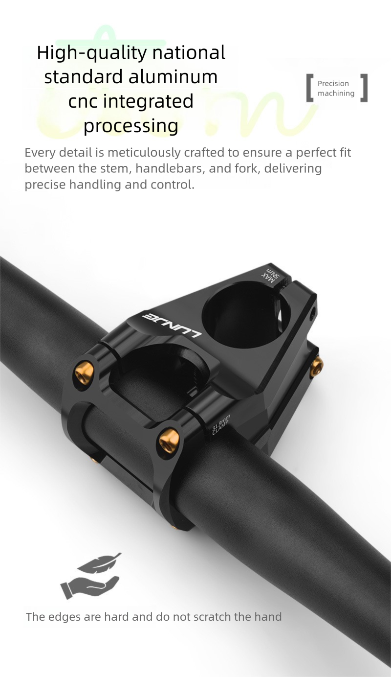 Potence courte CNC pour VTT tout-terrain 31,8/35 mm en alliage d'aluminium haute résistance pour descente_voghion.com