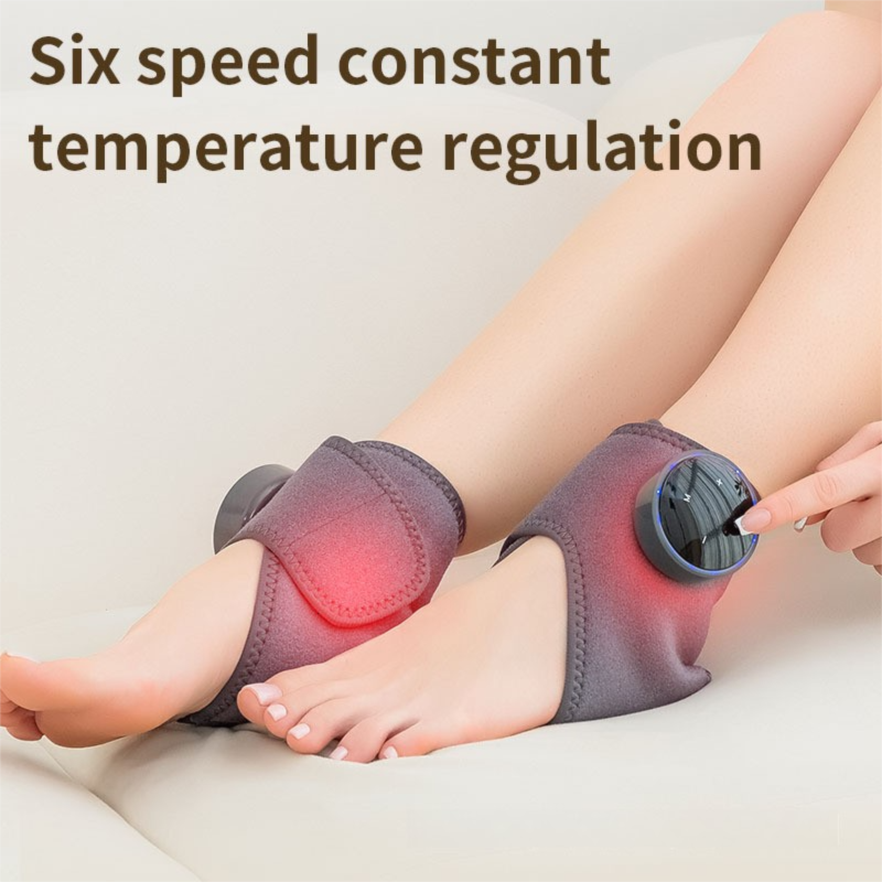Nuovo massaggiatore per caviglia con impacco caldo riscaldante senza fili, strumento per la fisioterapia e la protezione delle articolazioni del piede_voghion.com