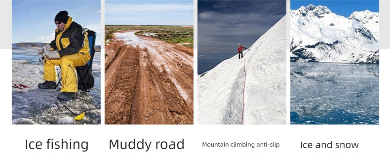 Pinze da esterno per arrampicata, copriscarpe antiscivolo, anticaduta professionali, pinze per pesca sul ghiaccio, artigli da neve_voghion.com