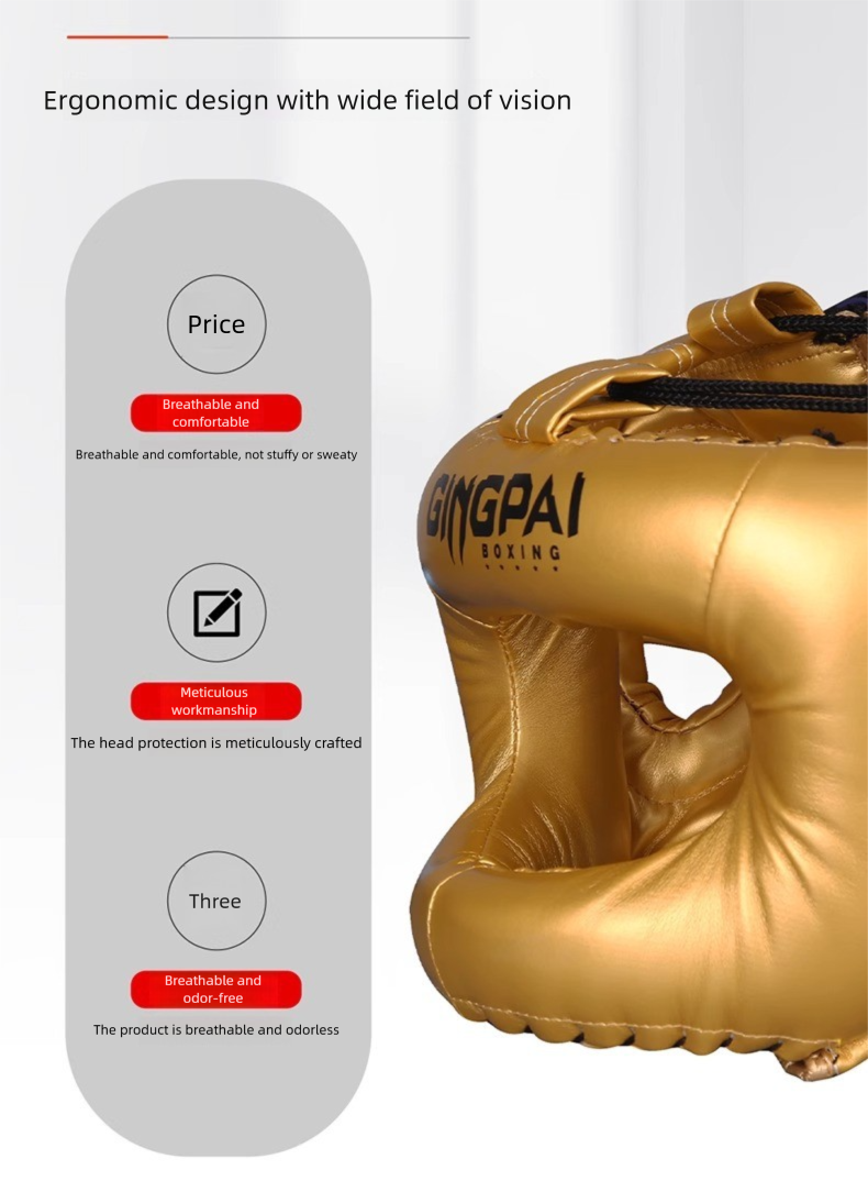 Closed Beam Protection Helmet Nose Adult Full Surround Boxing Head Guard Sanda Muay Thai Taekwondo Protective Gear_voghion.com