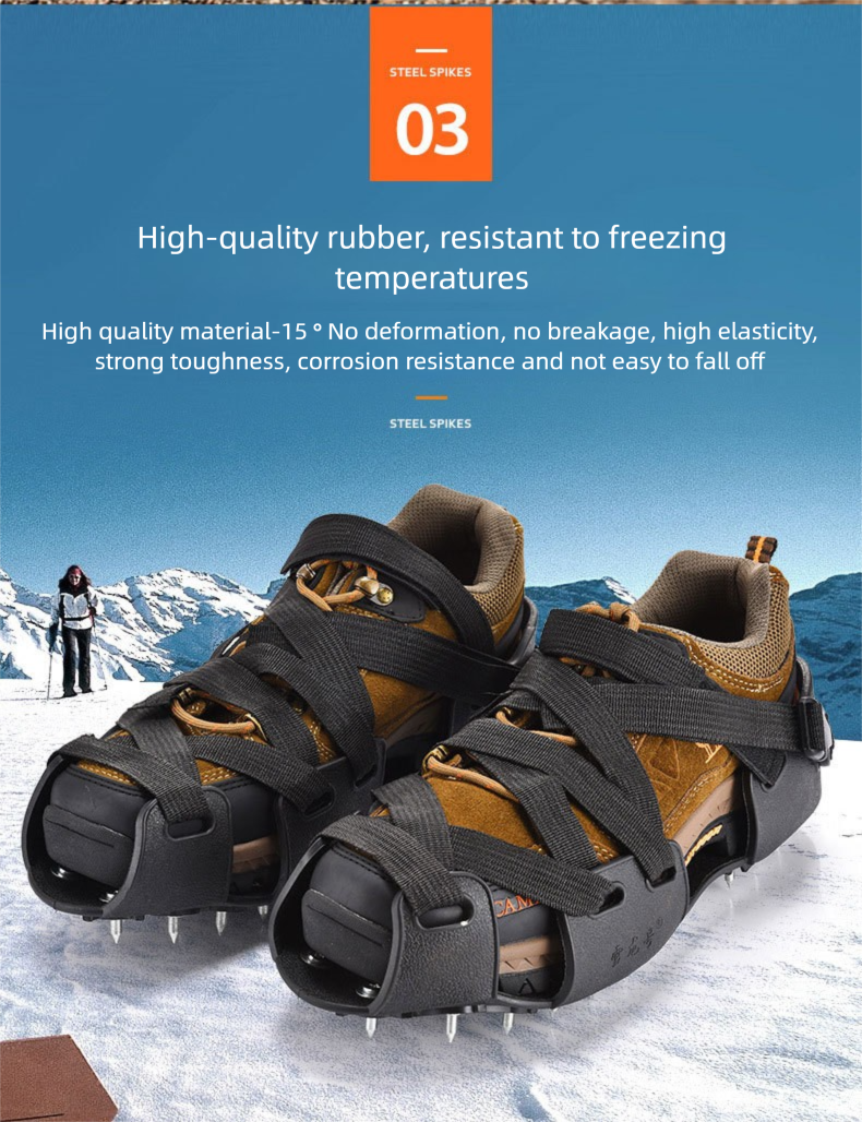 Pinze da esterno per arrampicata, copriscarpe antiscivolo, anticaduta professionali, pinze per pesca sul ghiaccio, artigli da neve_voghion.com