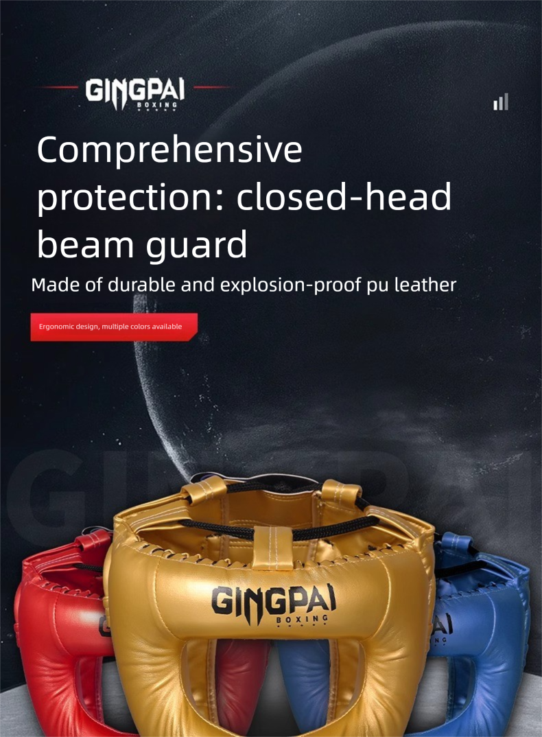 Closed Beam Protection Helmet Nose Adult Full Surround Boxing Head Guard Sanda Muay Thai Taekwondo Protective Gear_voghion.com