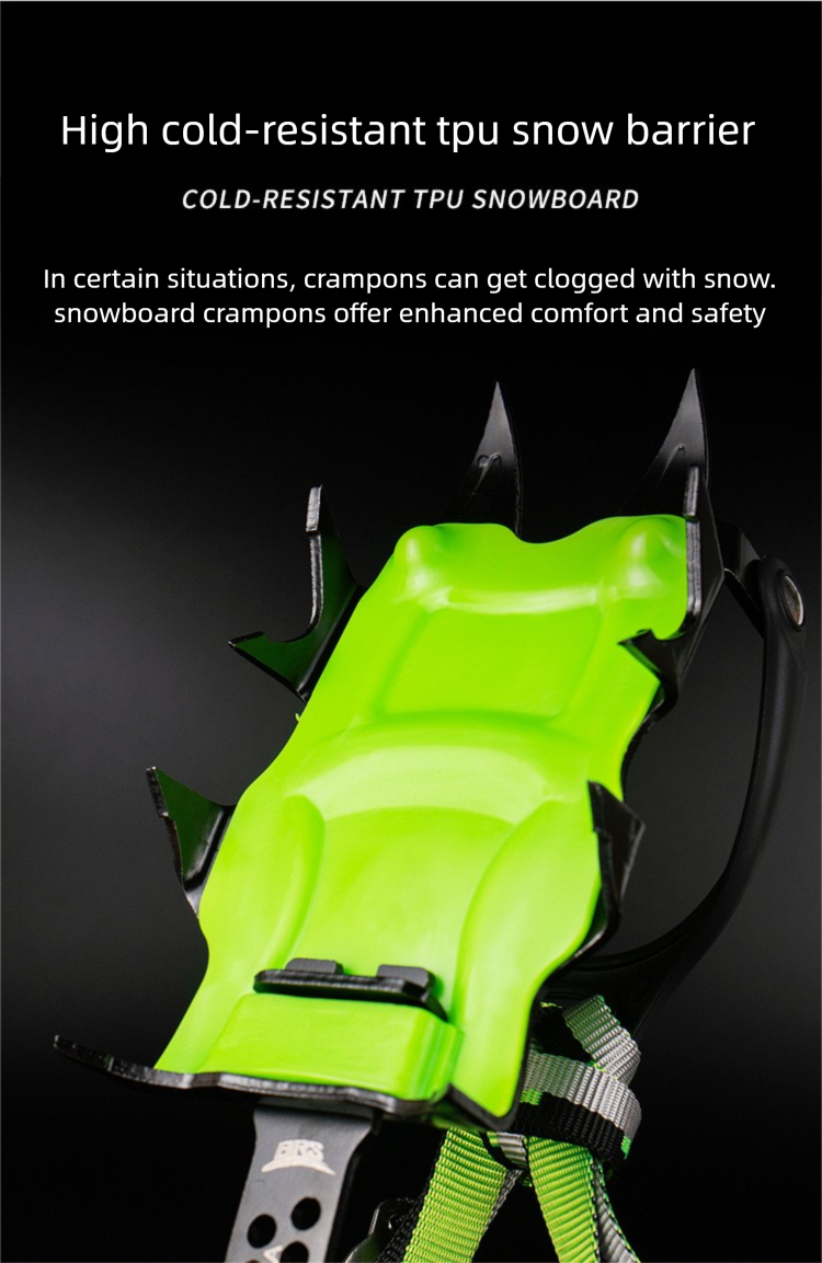 Ramponi professionali Brother Jiedeng BRS-S1A da 14 denti per escursioni sulla neve, arrampicata su ghiaccio e avventure all'aperto_voghion.com