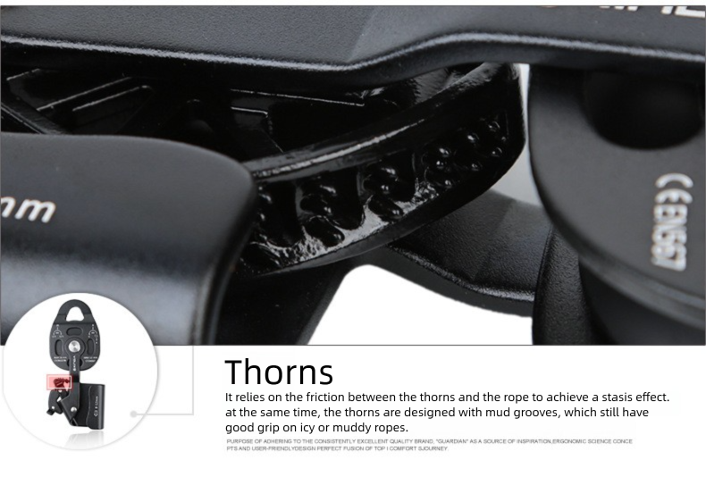 Device Heavy Object Upward Lifting Ascender Pulley Lifter Tow Underground Rescue Protector_voghion.com