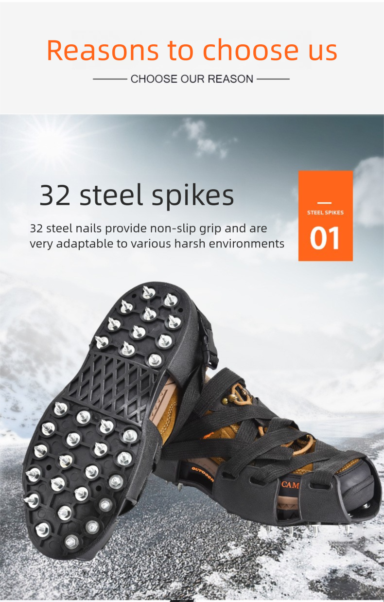 Pinze da esterno per arrampicata, copriscarpe antiscivolo, anticaduta professionali, pinze per pesca sul ghiaccio, artigli da neve_voghion.com