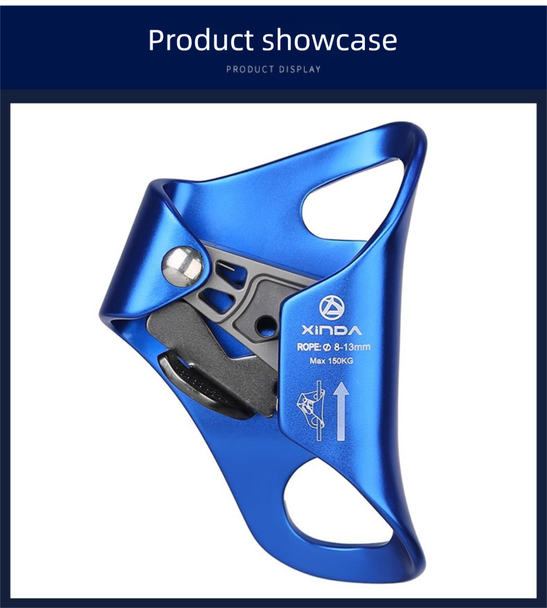 Dispositivo di arrampicata anticaduta per esterni, dispositivo di bloccaggio pettorale, forniture per attrezzature speleologiche_voghion.com