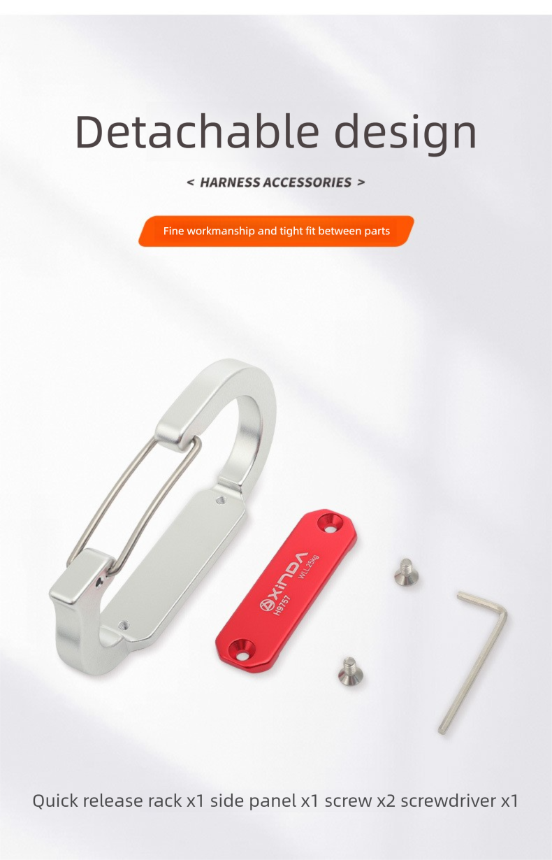 Metal Climbing Safety Belt Quickdraw Tool Rack High-altitude Work Rescue Mounting Equipment_voghion.com