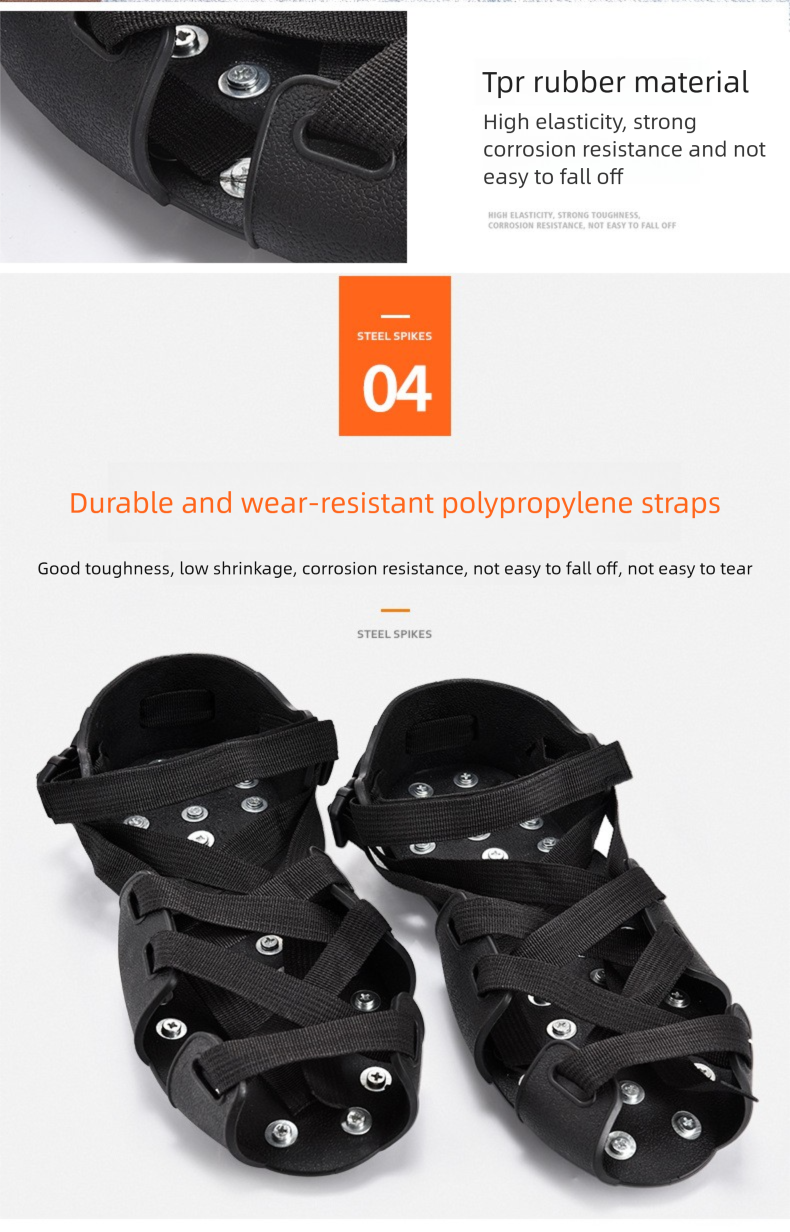 Pinze da esterno per arrampicata, copriscarpe antiscivolo, anticaduta professionali, pinze per pesca sul ghiaccio, artigli da neve_voghion.com