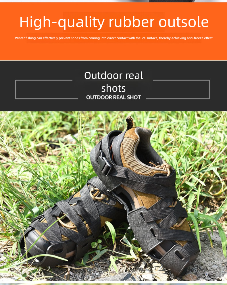 Pinze da esterno per arrampicata, copriscarpe antiscivolo, anticaduta professionali, pinze per pesca sul ghiaccio, artigli da neve_voghion.com