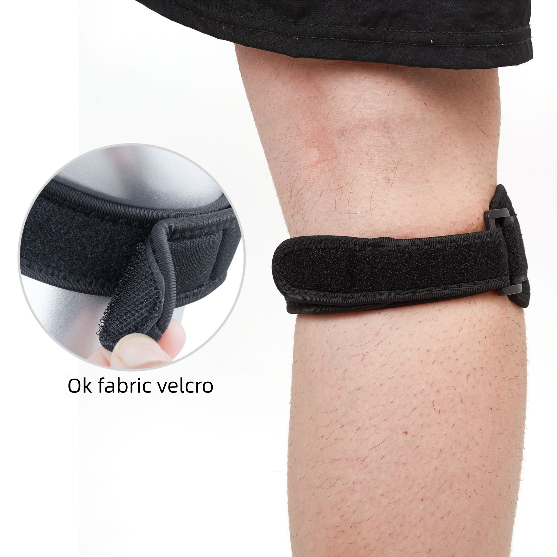 Ginocchiere a compressione per basket, assorbimento degli urti, supporto sportivo, cinturino integrato in silicone per la rotula_voghion.com