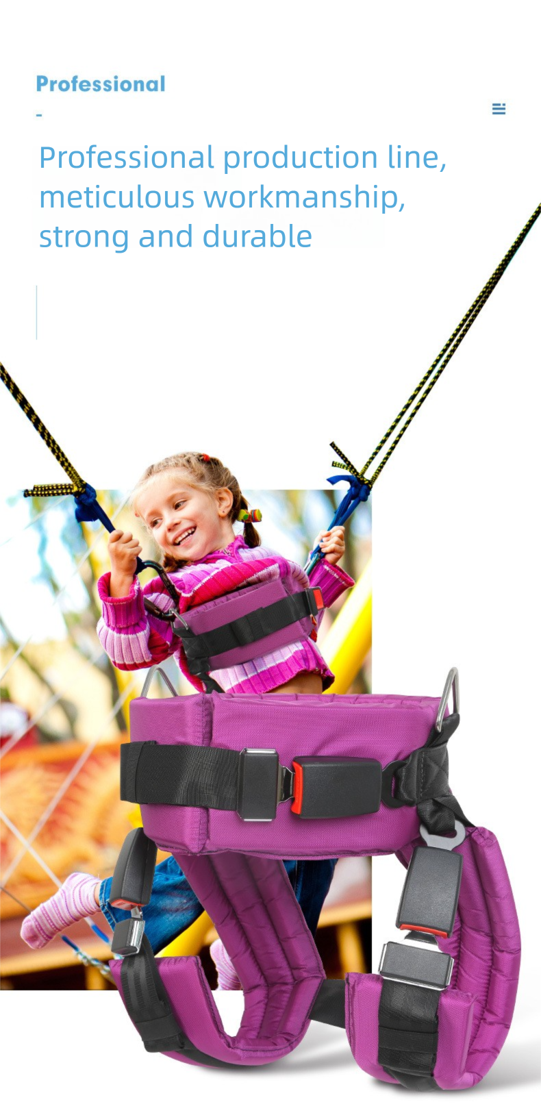 Xinda Outdoor Trampolino per bambini, letto saltante, cintura di sicurezza, accessori da gioco quadrati_voghion.com