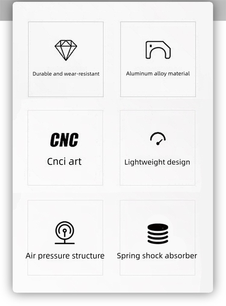 RIRO Mountainbike-Sattelstütze, luftdruckverstellbar, aus Aluminiumlegierung, teleskopierbar, mit Handsteuerung und Stoßdämpfung_voghion.com