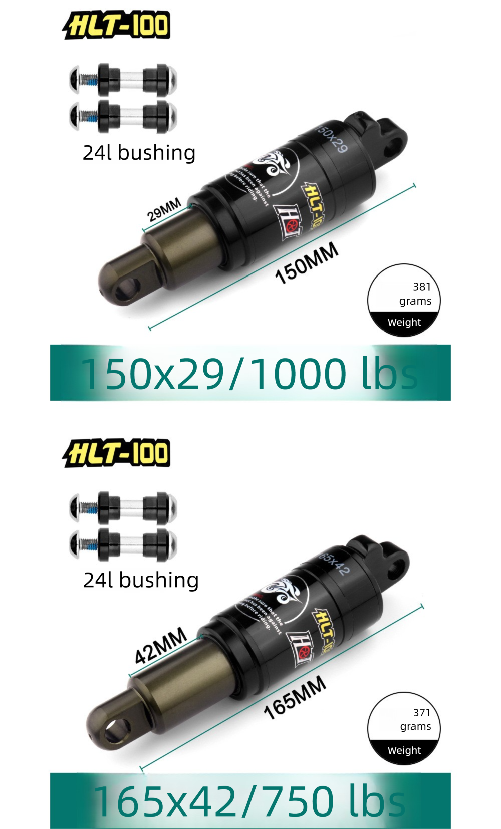 HLT100 Fahrrad-Ölfeder-Stoßdämpfer für Elektro-Mountainbikes – Sonderangebot_voghion.com