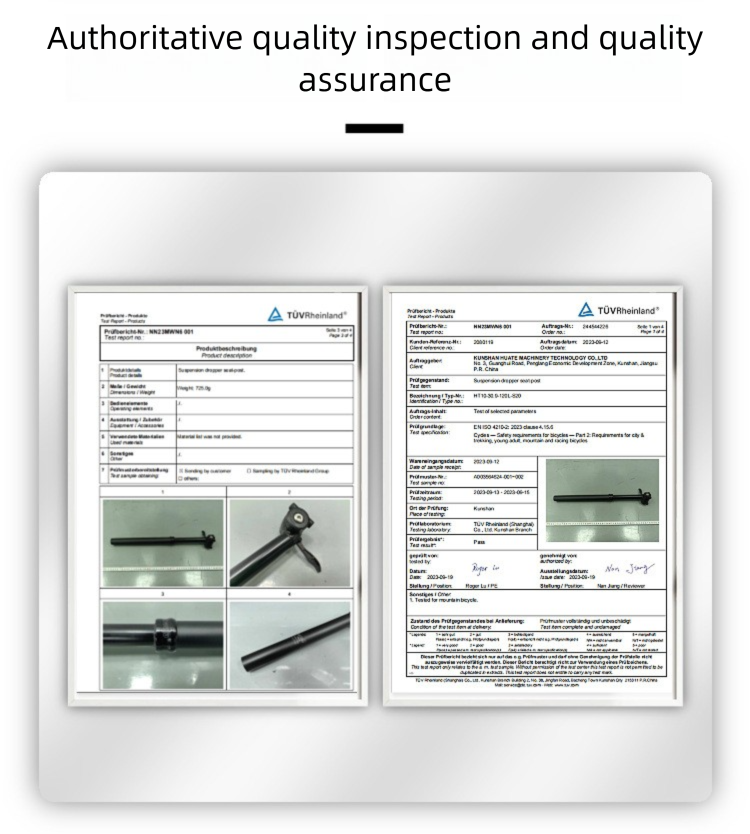 RIRO Mountainbike-Sattelstütze, luftdruckverstellbar, aus Aluminiumlegierung, teleskopierbar, mit Handsteuerung und Stoßdämpfung_voghion.com