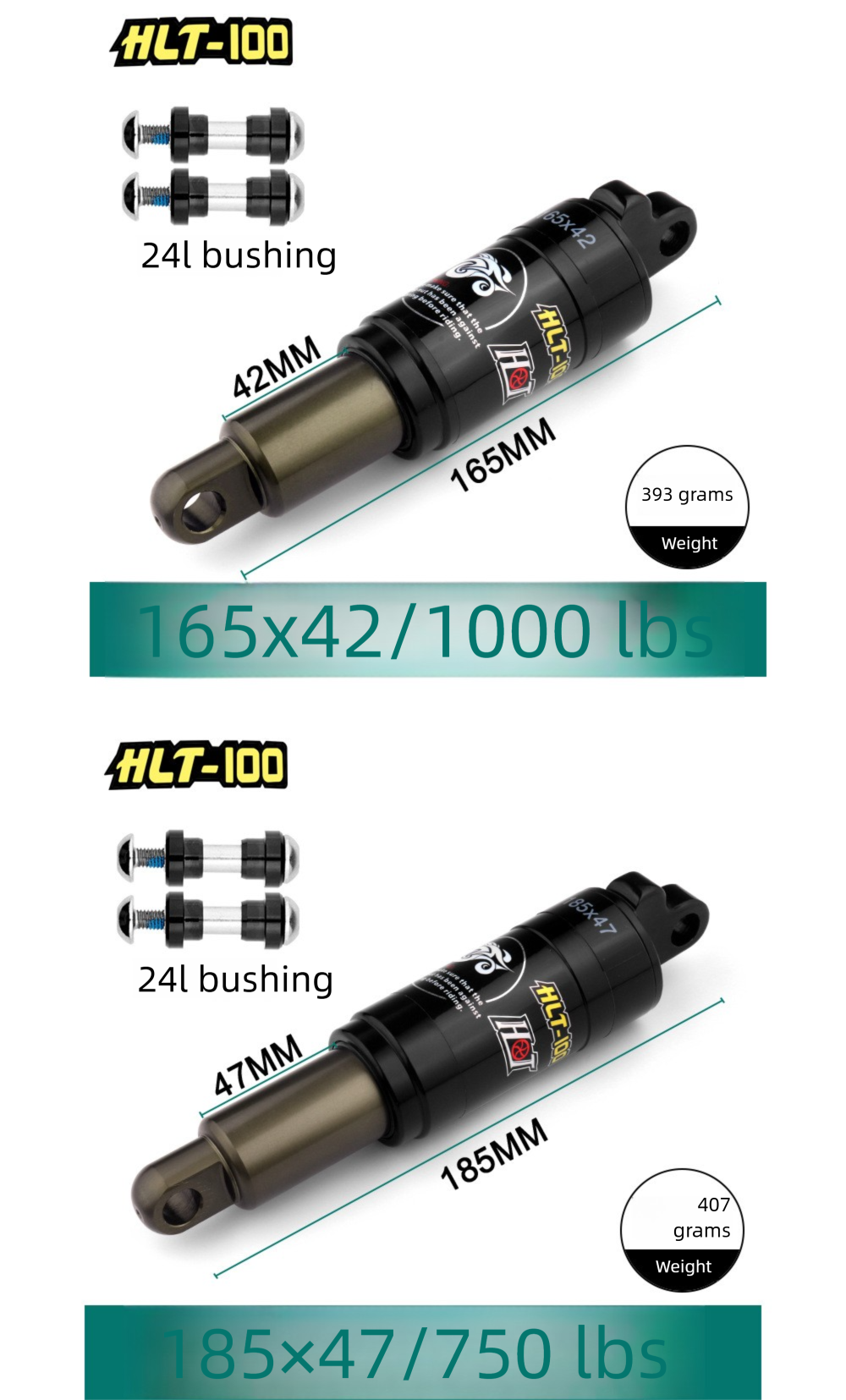 HLT100 Fahrrad-Ölfeder-Stoßdämpfer für Elektro-Mountainbikes – Sonderangebot_voghion.com