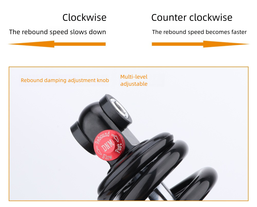 Taiwan DNM DV-22AR Hydraulic Spring With Damping Adjustment 190/200MM*750 Lbs Shock Absorber_voghion.com