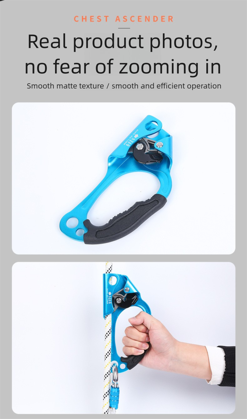 Outdoor Hand Ascender High Altitude Anti-Slip Device Rope Climber Effort-Saving Mountaineering Rock Climbing Equipment_voghion.com