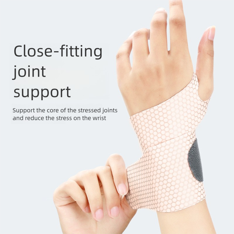 Nouvelle bande de compression élastique ajustable et fixe à motif alvéolé pour le poignet de sport_voghion.com