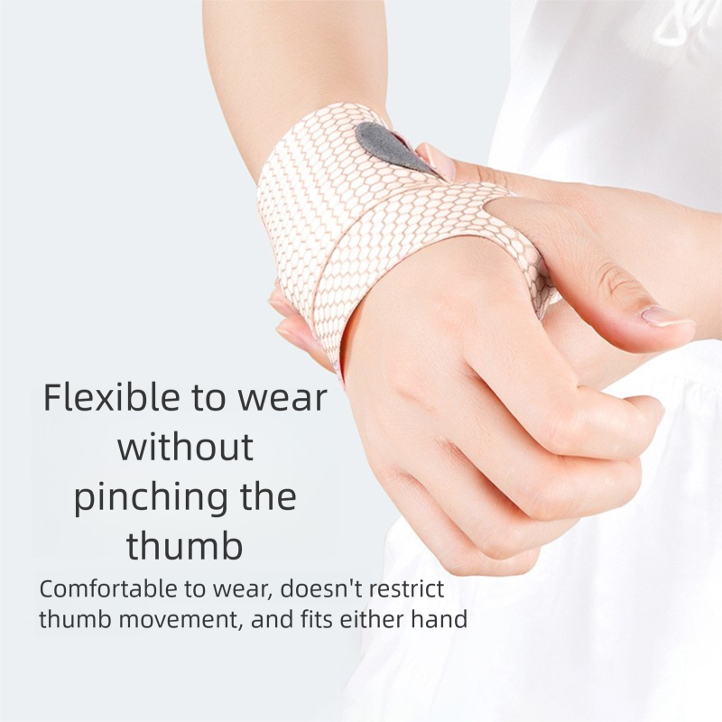 Nouvelle bande de compression élastique ajustable et fixe à motif alvéolé pour le poignet de sport_voghion.com