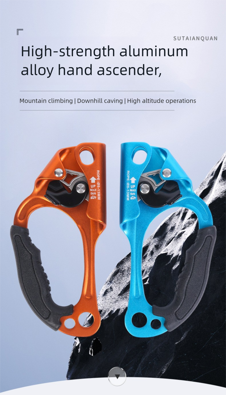 Outdoor Hand Ascender High Altitude Anti-Slip Device Rope Climber Effort-Saving Mountaineering Rock Climbing Equipment_voghion.com