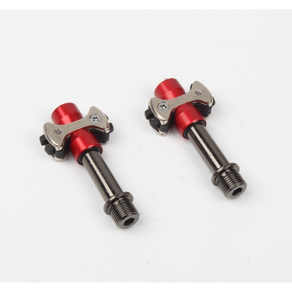 Pedali da bici da strada in lega di alluminio Cross Lollipop con tre cuscinetti e tacchette_voghion.com