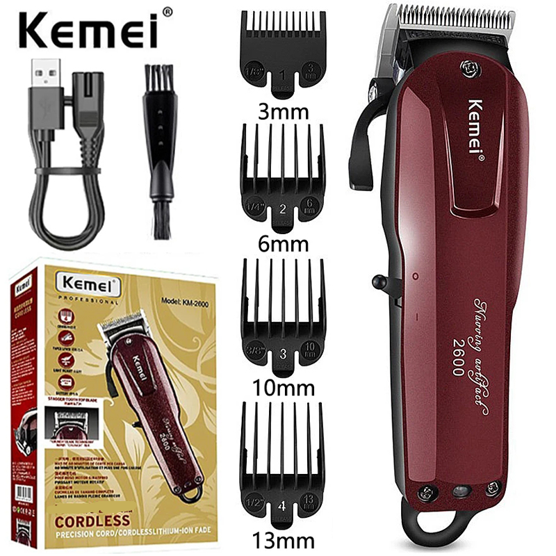 2600 Tagliacapelli professionale per barbiere da uomo, tagliacapelli elettrico, strumento per taglio di capelli da salone_voghion.com