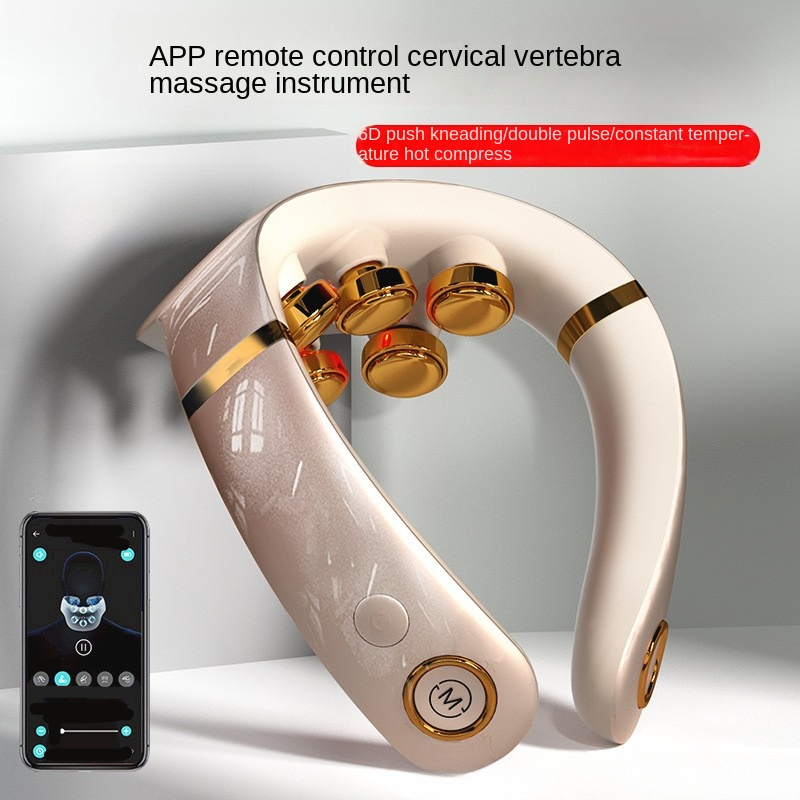 Strumento per massaggio cervicale intelligente, termoterapia a impulsi a bassa frequenza, regalo per la parola a sei teste, assistenza sanitaria cervicale_voghion.com