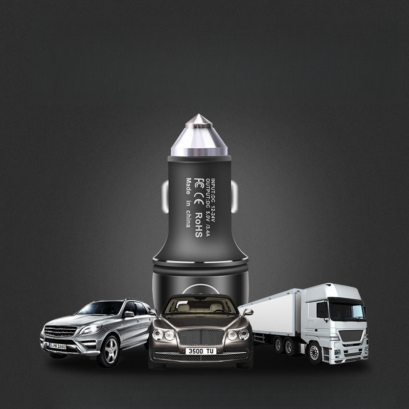 Billader 12v/24V telefon USB hurtiglading vivo Huawei universell multifunksjonell sigarettenner til bilen_voghion.com