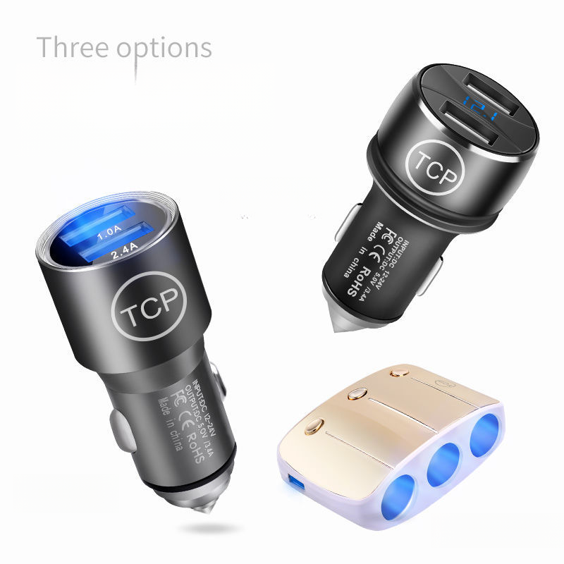 Billader 12v/24V telefon USB hurtiglading vivo Huawei universell multifunksjonell sigarettenner til bilen_voghion.com
